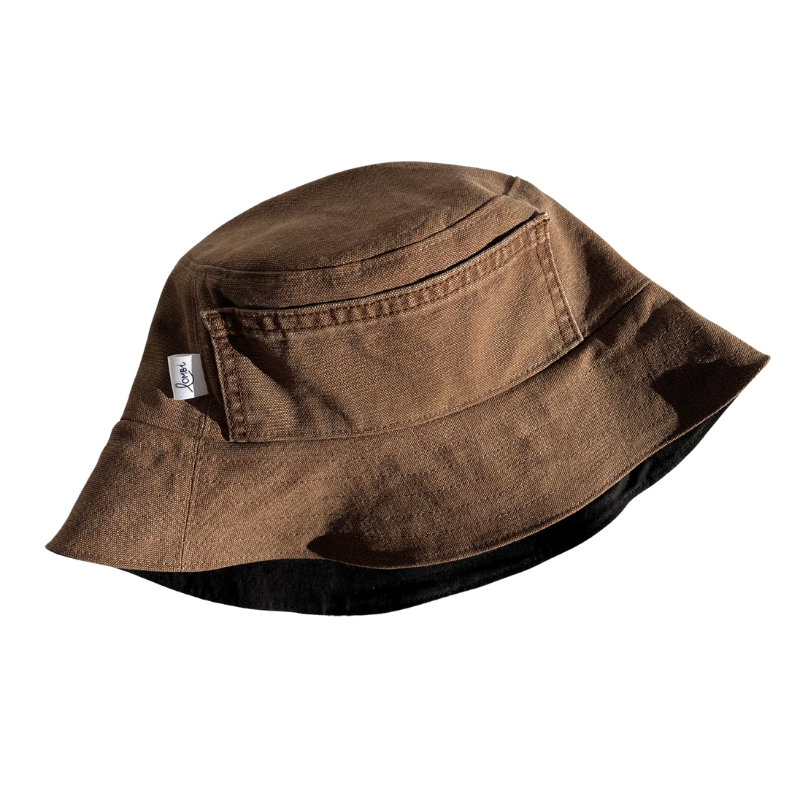 Lombi bob upcyclé marron