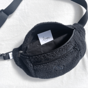 Lombi-banane upcyclée polaire noire